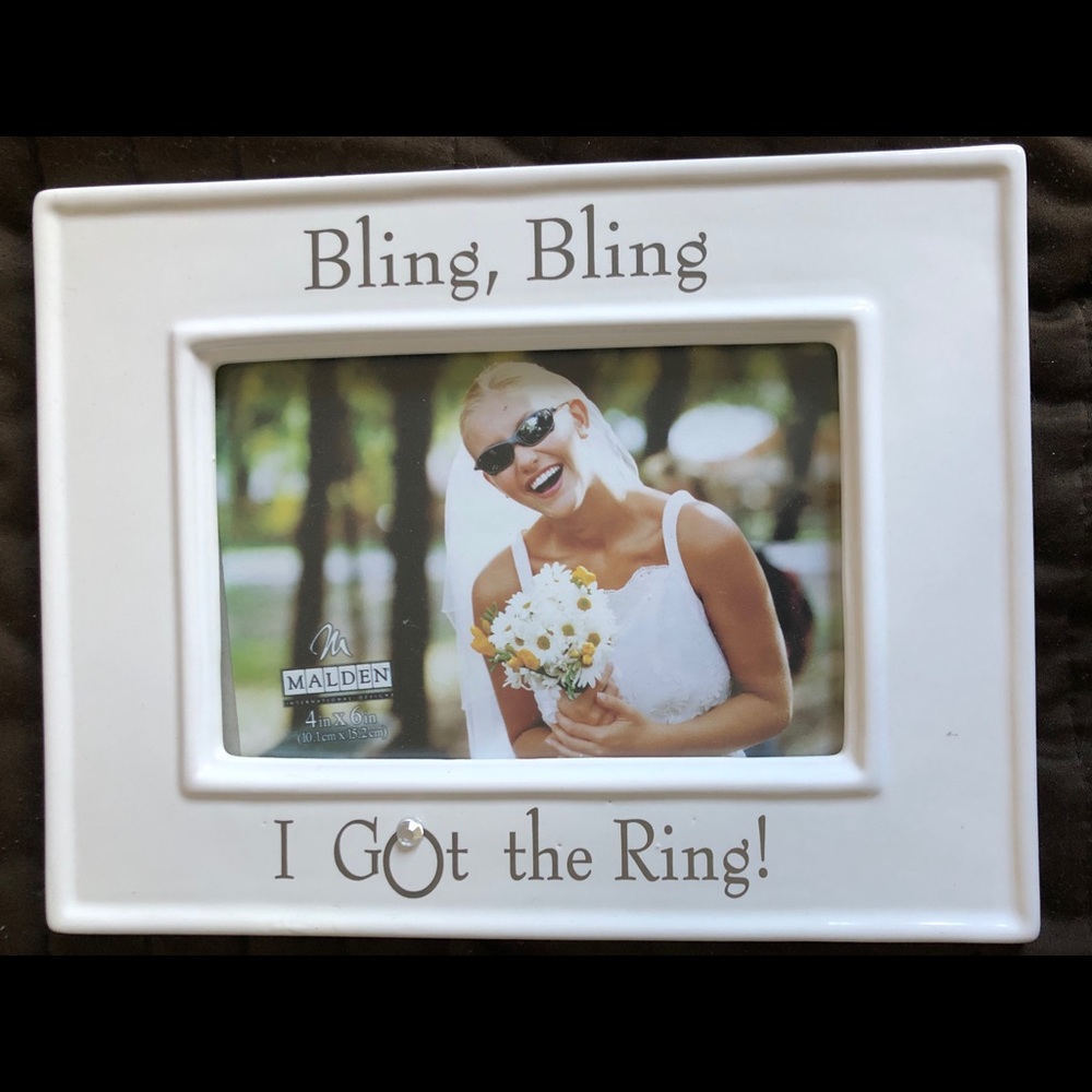 Engagement photo frame